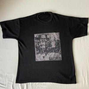 Vintage Issac Wolf Waffle Knit Shirt Graphic says Saturday June 25th
